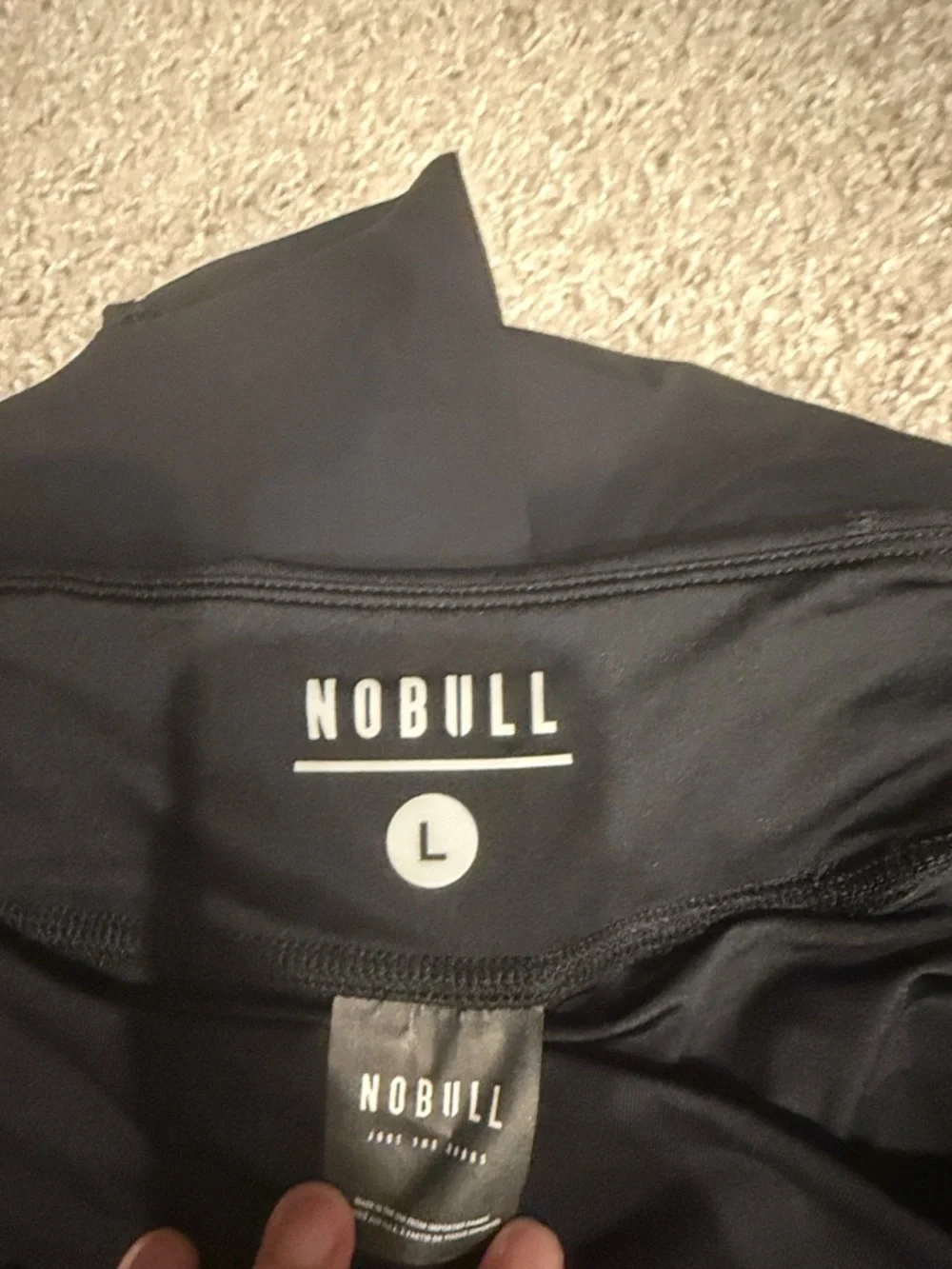 NOBULL Black Women's Athletic Shorts - High-Waist Training Briefs - Picture 3 of 3